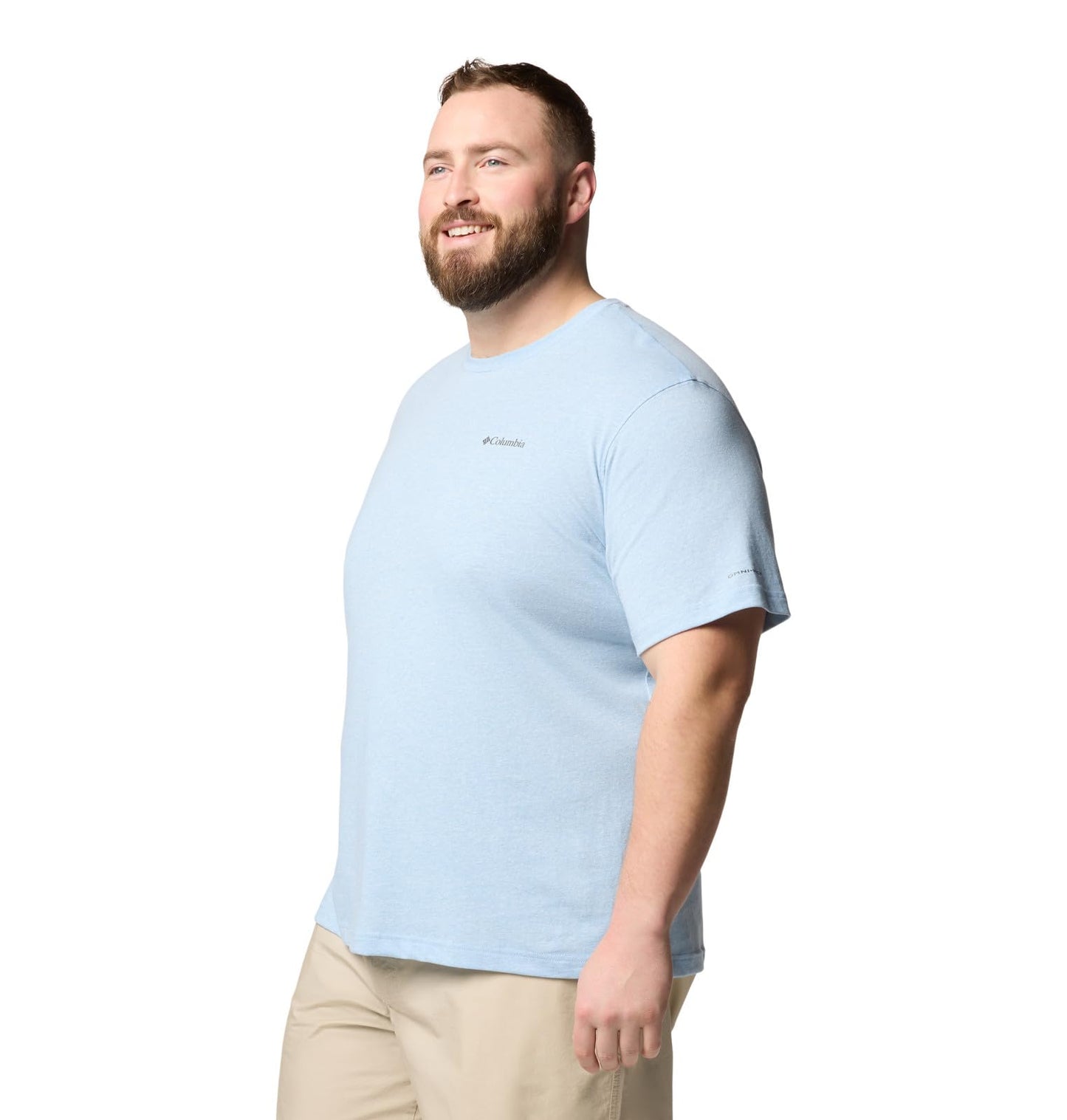 Columbia Mens Thistletown Hills Short Sleeve T-Shirt, Ripple Blue Heather, 3X