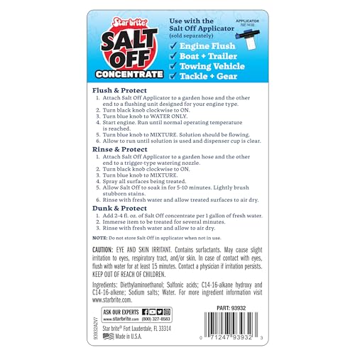 Salt Off Concentrate Salt Remover & Marine Engine Flush - 32 OZ - Variation of THIS listing
