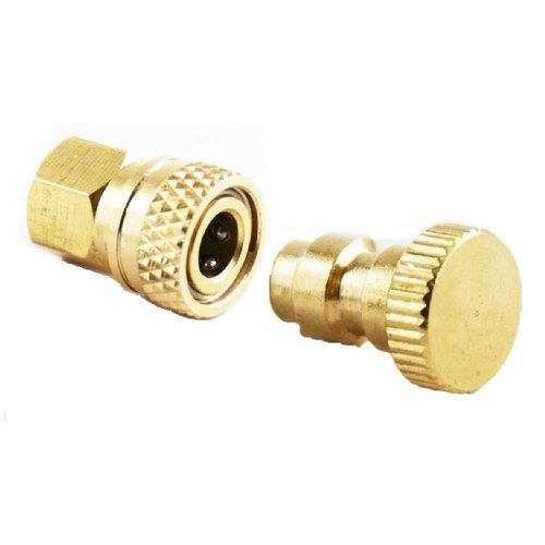 Flylock 2-Pack Paintball Airsoft PCP Connection Hex 8mm Quick Connect Male Dust Plug, Gold