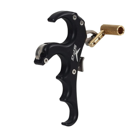 FENJANER Archery Compound Bow Release Aid Archery Release Bow Thumb Release for Compound Bow Outdoor Shooting Accessories (Black)
