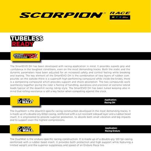 Pirelli Scorpion Race Enduro M Mountain Bicycle Tire (29" x 2.5) for Off-Road Adventures, Tubeless Ready, SmartEVO DH, DualWall, Black, 60 TPI