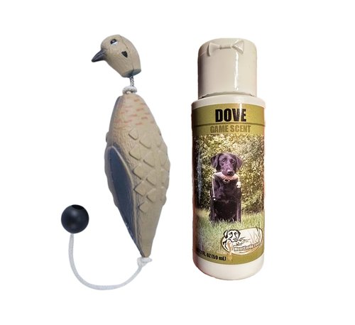 HuntEmUp Ultimate Dove Dog Training Scent - Realistic Dove Dummy Included for Effective Bird Dog Training