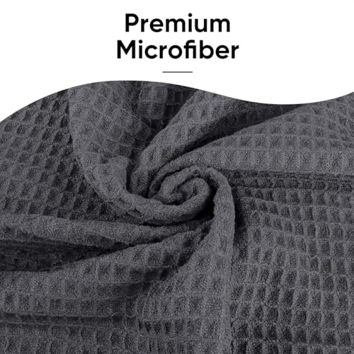 HOMEXCEL 2-Pack Yoga Mat Towels for Hot Workout - Grey, 26.5" x 72"