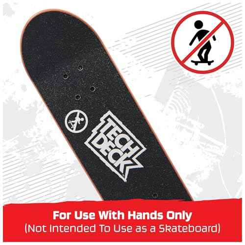 TECH DECK, April Handboard; Authentic Mini Skateboards, Kids Toys for Boys & Girls, Ages 6 and up (Hands Use Only)