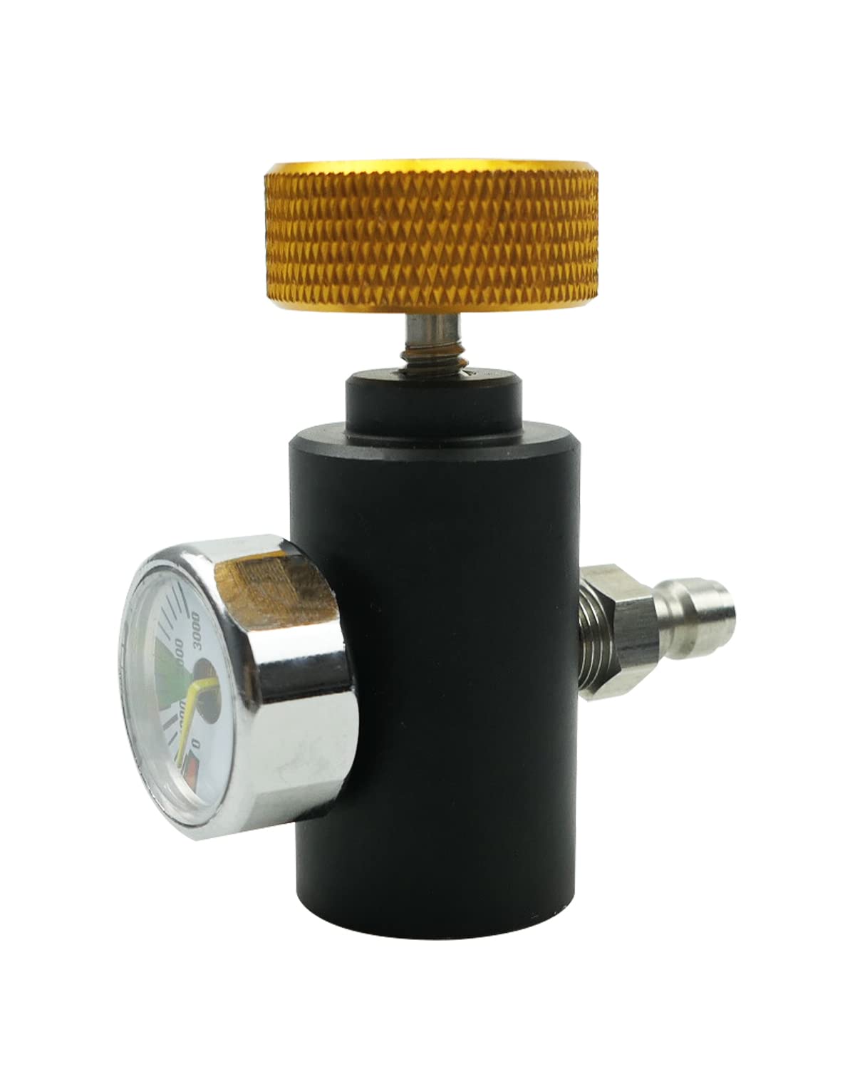SZRKRLA Paintball Co2 Tank Adapter Compressed Air Fill Station Remote Switch ASA Adapter with 3000psi Gauge