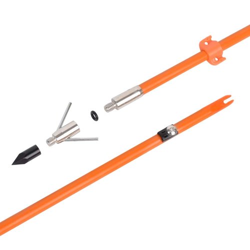 YLS 3Pcs 32 inch Bowfishing Arrows Fiberglass Solid Arrows with Fish Hunting Broadhead for All Bows Fishing Huntings