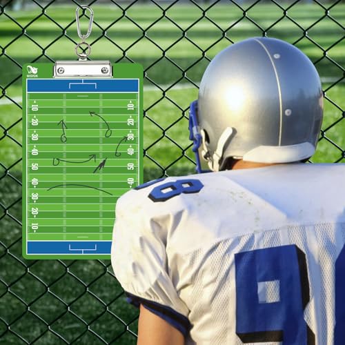 Football Clipboard for Coaches - Dry Erase, Full-Color, Double-Sided