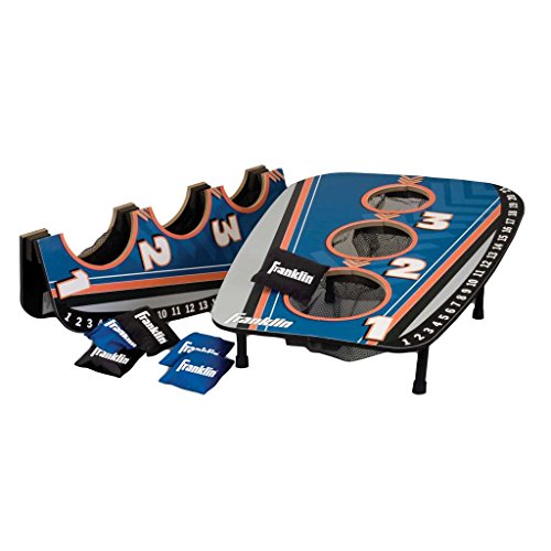 Franklin Sports Bean Bag Toss Yard Game ? 3 Hole Cornhole Board Set ? with 6 Bean Bags