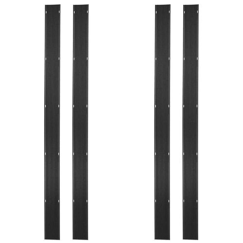 Black Ice Snowmobile Trailer Ski Guides 7' 10" Carbide Glide Protector, Over 31' Total, SKI-G96-4, Truck Beds - 4 Pack