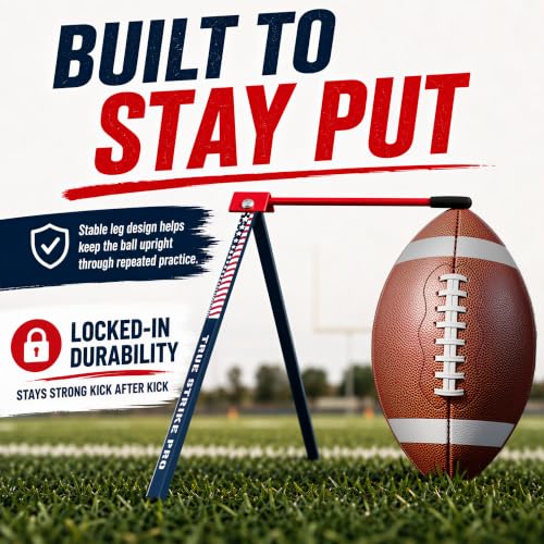 Trailblaze Football Kicking Stand with Flag - Blue & Red US Flag Variation