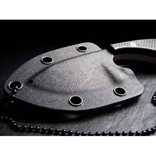 Boker Plus Sigyn - 1.97" Satin D2 Drop Point Blade with G10 Scales and Ball Chain Kydex Neck Sheath Designed by andre Schroter - 02BO037