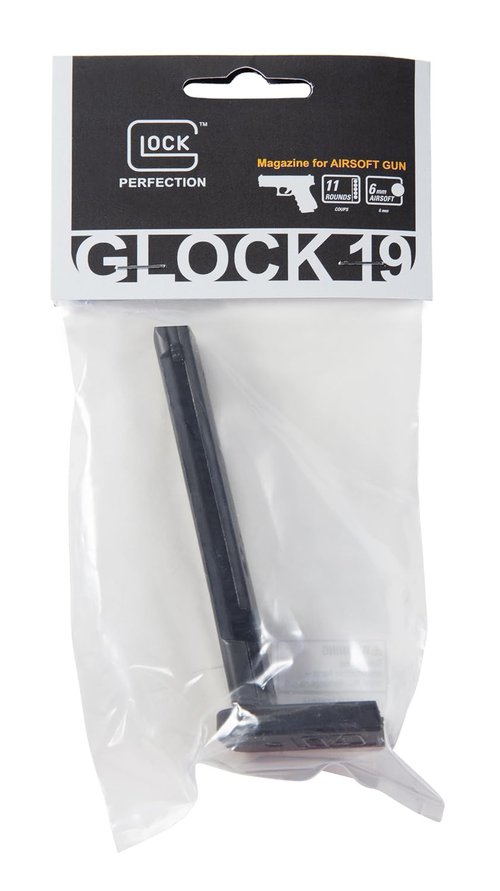 Umarex unisex adult 11-Round (Standard GLOCK 19) Airsoft Magazine, Black, One Size US