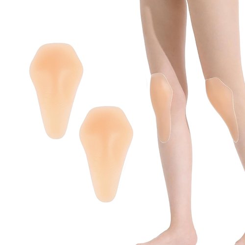 JHJEWH Silicone Knee Pads,Inner Wear Knee Brace,Skating Protective Gear,Self-Adhesive KneePad for Skiing Skating,Snowboarding, Ateboarding,Roller Skating,Rollerblading,Dancing