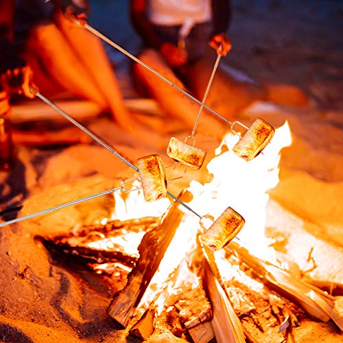 24 Pcs Telescoping Marshmallow Roasting Sticks for Fire Pit - 32 Inch Set