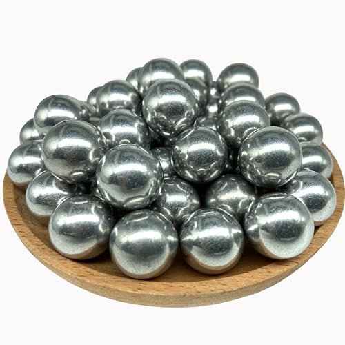35 x 68 Aluminum Balls Self Defense Glass Breaker, 68 Caliber Hard Solid Ammo Projectiles Compatible with Byrna SD/LE and Umarex T4E HDR68/ HDS68/HDX68/ HDB68 (7.3 Grams, Silver)