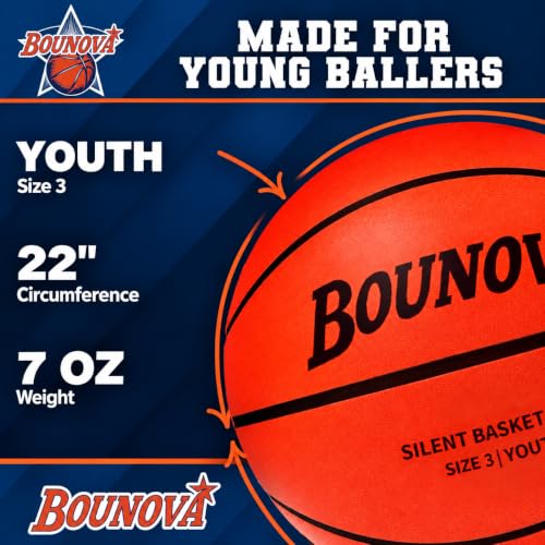 Mini Silent Basketball Size 3 - High Bounce Soft Foam for Indoor Play
