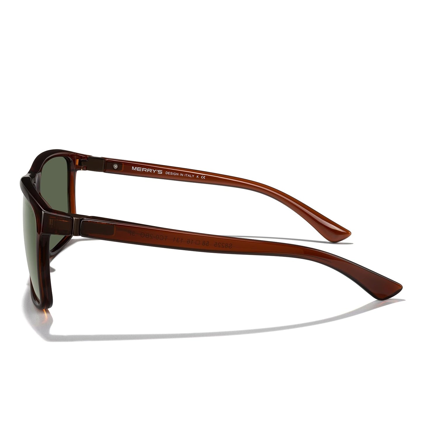 MERRY'S Rectangular Polarized Sports Sunglasses for Men Women Cycling Driving Fishing UV400 Protection S8225