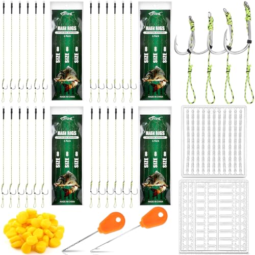 Carp Fishing Kit with 78 Pieces Including Hooks, Fake Corn & Accessories - Variation #2