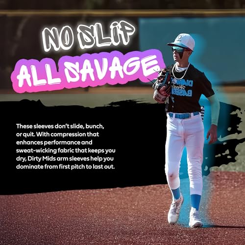 Youth Compression Sleeves for Baseball and Softball - Medium-Large Retro Pro