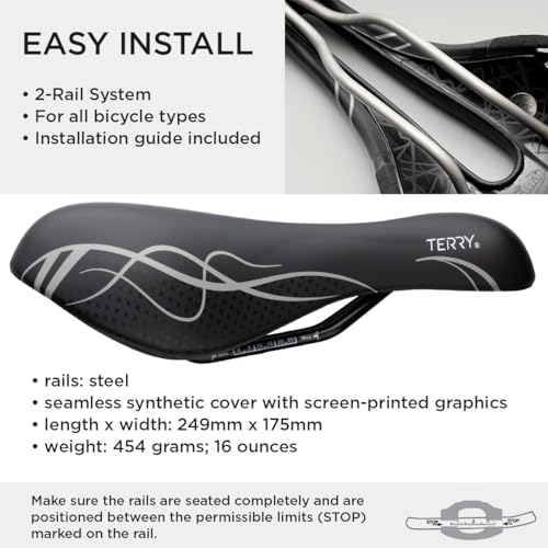 Women's Comfort Bike Saddle - Contoured Shock Absorbing Seat for Recreational Riders - Pulse Variation