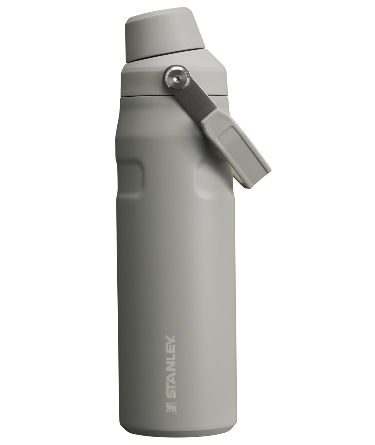 Stanley IceFlow Fast Flow Water Bottle 24 oz | Angled Spout Lid | Lightweight and Leakproof for Travel and Sports | Insulated Stainless Steel | BPA-Free | Ash