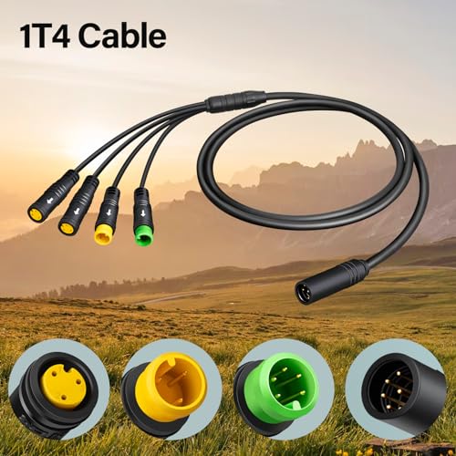 Ebike Wiring Harness for BAFANG BBS01B BBS02B BBSHD Motors - Waterproof 51in Cable