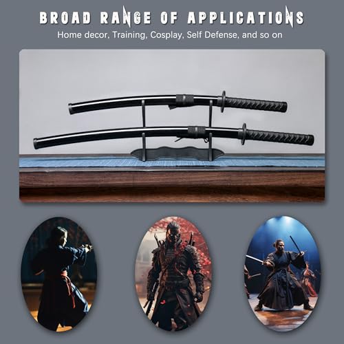 Polypropylene Training Katana Sword Set for Martial Arts Practice with Belt and Stand
