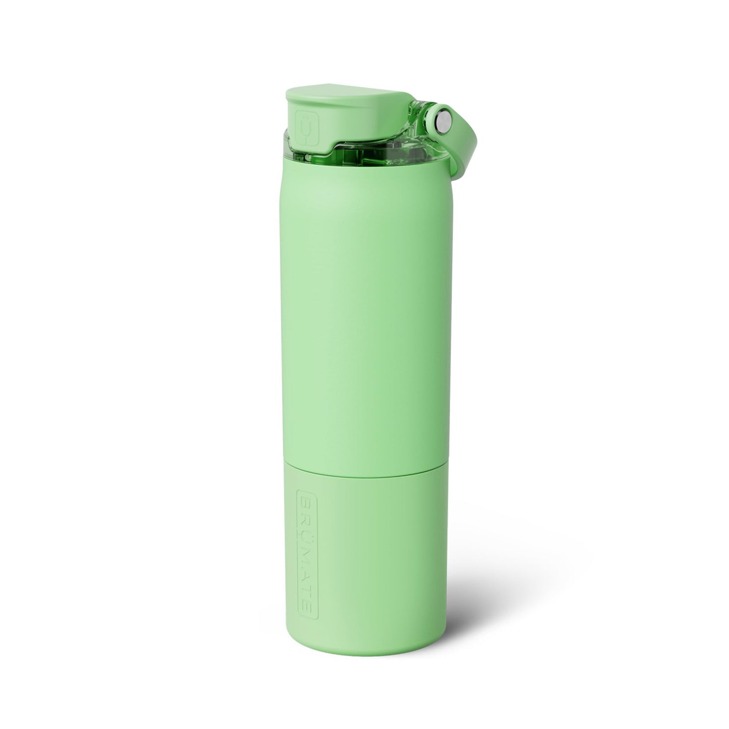 BrüMate Rise 25oz Water Bottle With 100% Leakproof Covered Silicone Straw | Insulated Stainless Steel Water Bottle | Cup-Holder Friendly | Fast Flow | Soft Sip Silicone Spout | BPA-Free (Kiwi)