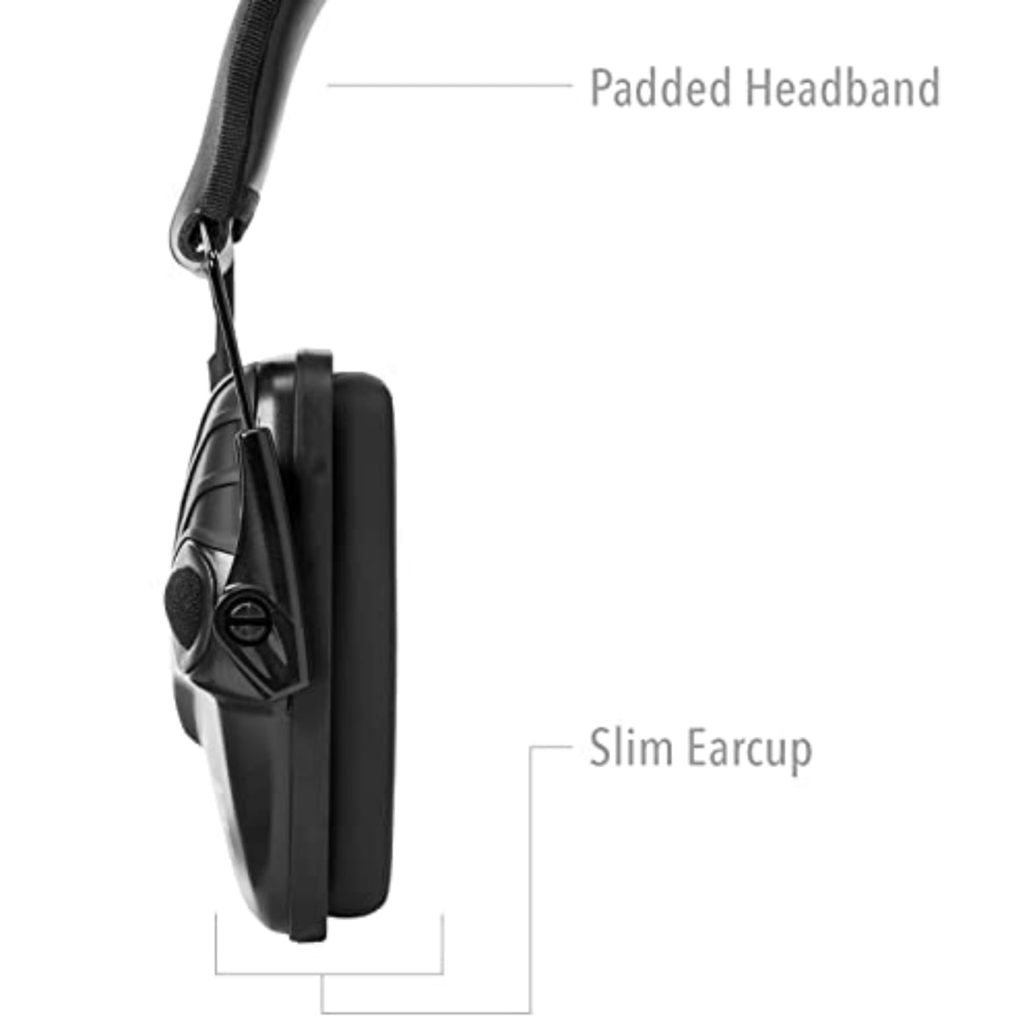 Howard Leight Impact Sport Electronic Earmuff, Med/Large, Black (R-02524)