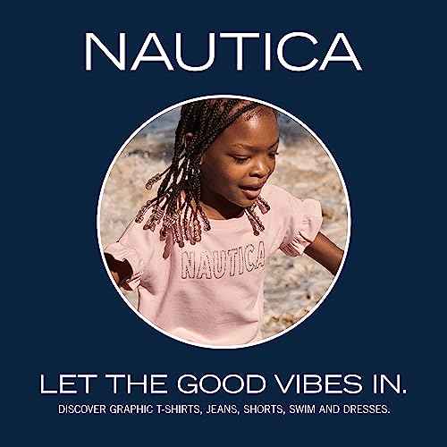 Nautica Girls Two-Piece Bikini Swimsuit Set, UPF 50+ Sun Protection, Quick-Dry Bathing Suit