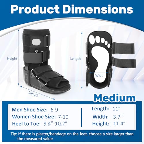 Kefit Walking Boot Fracture Boot for Broken Foot & Sprained Ankle - Medium / Boot-002