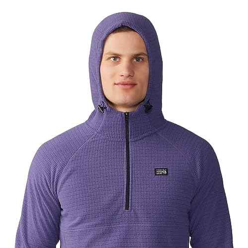 Mountain Hardwear Men's Summit Grid Hoody for Backpacking, Hiking, Camping, and Casual Wear | Lightweight and Insulated