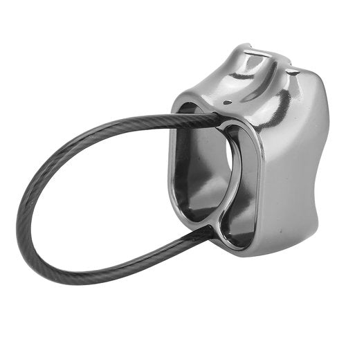 HERCHR Climbing Descender, Aluminium Alloy Rock Climbing Rappel Belay Equipment Down Device Protector Downhill Descent Control Kit for Rescue, Outdoor Training