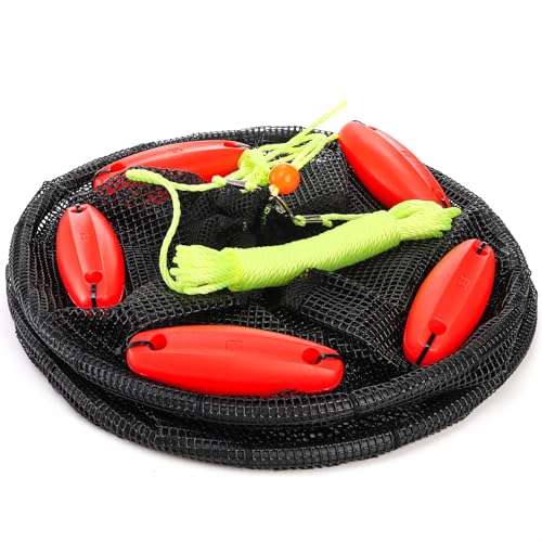 Foldable Floating Fish Basket for Live Bait and Fish Storage - 11 Gallons