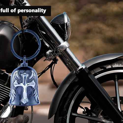 Motorcycle for Bells - Motorcycle Angel Bell for Men Women,Bell Biker Accessory,Guard Riding Safety (Cross Black)