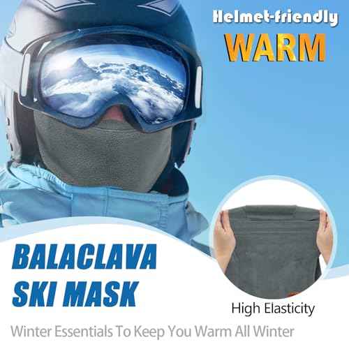 Winter Balaclava Ski Mask for Men Women - Windproof Thermal Face Mask for Snowboard Cycling Running for Cold Weather