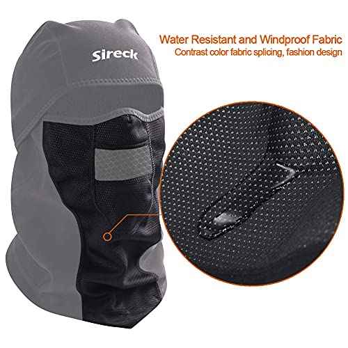 Cold Weather Balaclava Ski Mask, Water Resistant and Windproof Fleece Thermal Face Mask, Cycling Motorcycle Neck Warmer Hood Winter Gear for Men Women