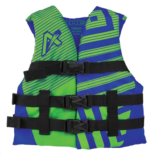 Blue Youth Life Jacket for Water Sports USCG Approved - Adult & Kids