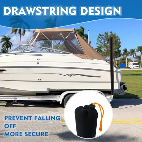 48 Inch Neoprene Boat Trailer Guide Pole Covers Pair - Heavy Duty Marine Protectors