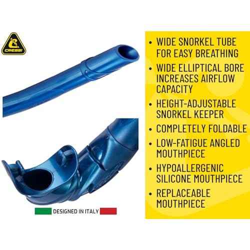 Cressi Mask & Snorkel Combo for Snorkeling- Lightweight and Comfort with High Performance- Z2 & Corsica - Designed in Italy