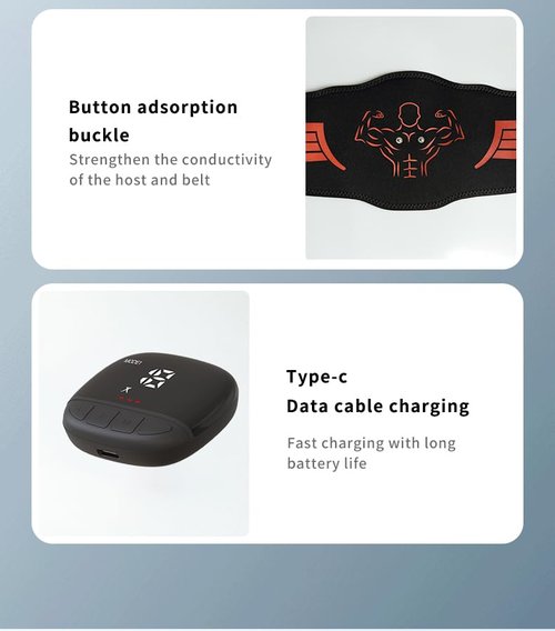 ABS Stimulator, Fitness Belt, Powered Wireless Muscle Stimulator for Gym & Home Use, for Muscle Conditioning