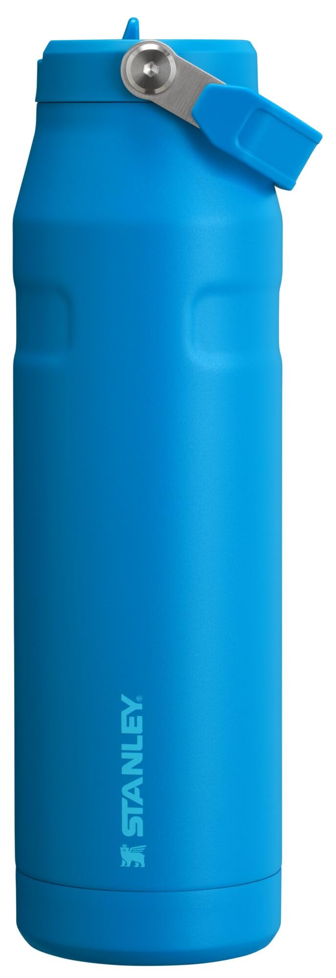 Stanley IceFlow Flip Straw 2.0 Water Bottle 36 OZ | Built-In Straw with Larger Opening | Lightweight & Leak-Resistant | Insulated Stainless Steel | BPA-Free | Azure