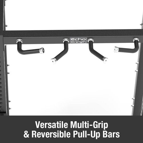 Power Cage Squat Rack, Power Rack Full Home Gym Equipment with Multi-Grip Pull-up Bar, Commercial Multi-Functional Squat Rack for Home Gym