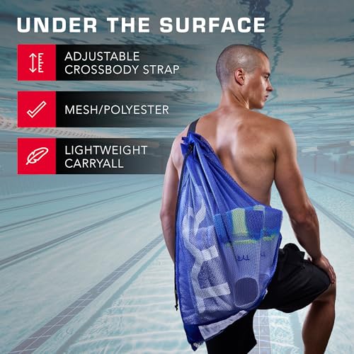 TYR Alliance Mesh Equipment Bag - Pink & Purple Swim Gear Storage
