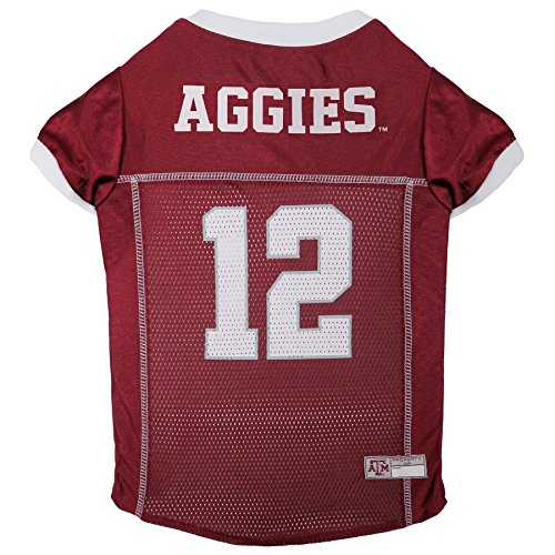 Pets First NCAA Texas A&M Aggies Dog & Cat Mesh Jersey - X-Large, Licensed College Team Fan Apparel