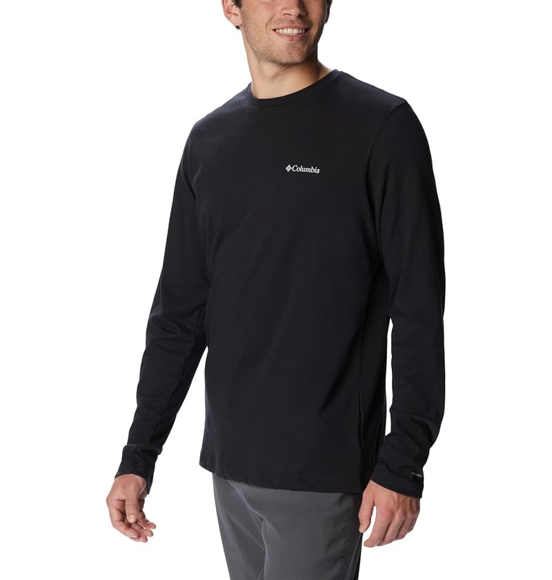 Columbia Thistletown Hills Long Sleeve Crew – Black, Large
