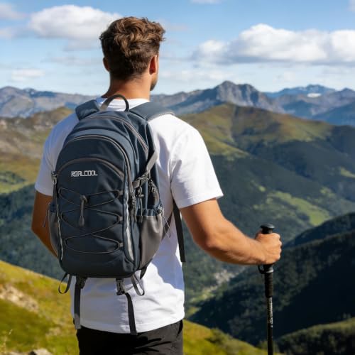 RealCool 20L Lightweight Hiking Backpack Small Travel Daypack - Blue