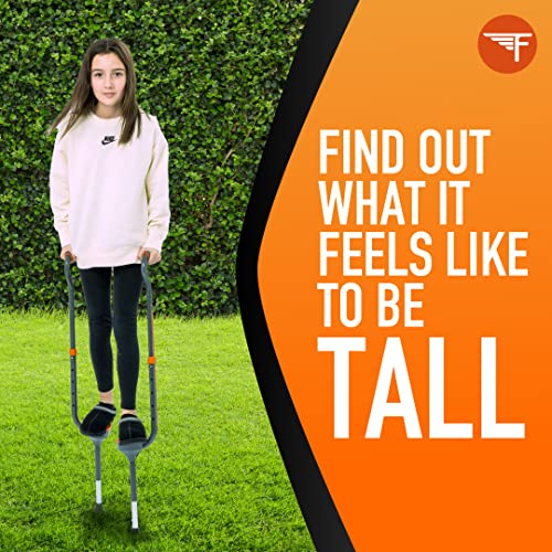 Kids Walking Stilts with Adjustable Height, Wide Non-Slip Tips & Foam Grips