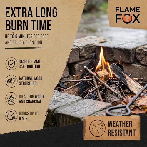 Fire Starter Cubes 160 pcs - Quick Natural Waterproof Long Burn for Campfires BBQ Fireplace