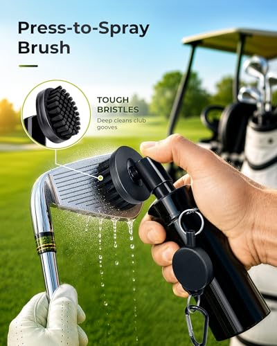 YOREPEK 3-in-1 Golf Club Cleaning Kit - Gary Variation with Brush & Towel